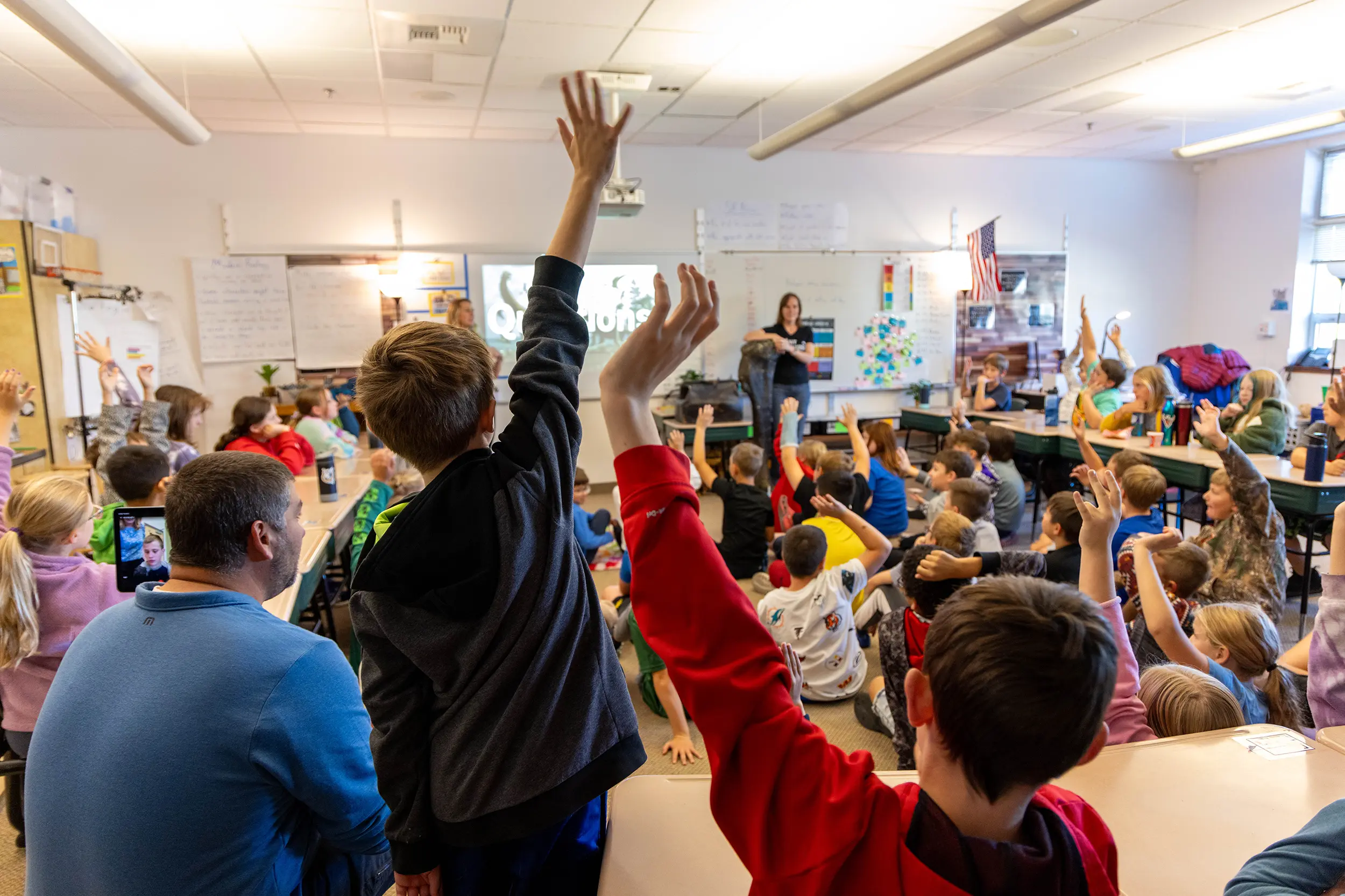 Bringing Dinosaurs to Life: WHY Dinosaurs? Doc Team Visits Sheridan Schools